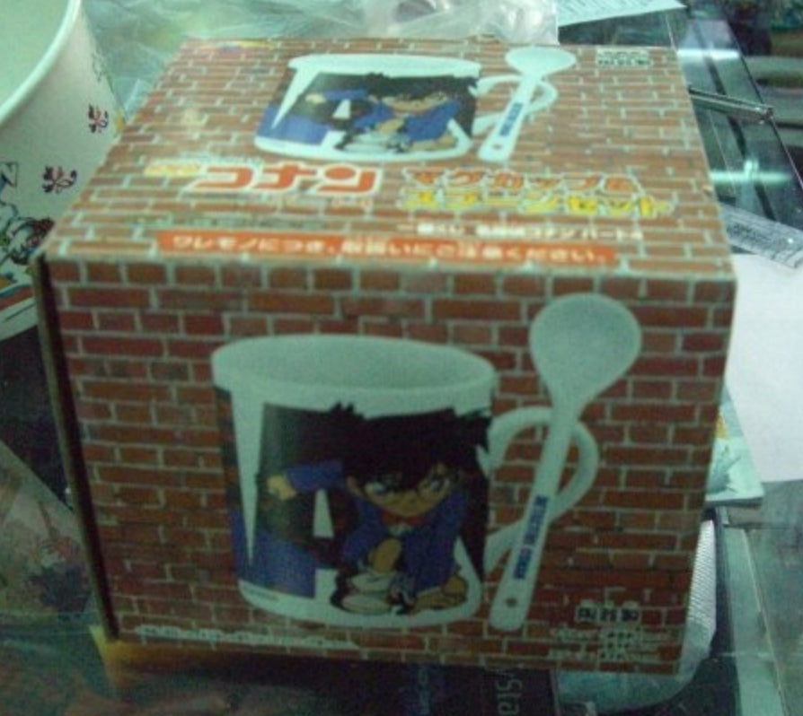 Banpresto Detective Meitantei Conan Ceramics Mug Cup & Spoon Set