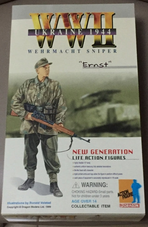 Dragon 1/6 12" New Generation WWII Ukraine 1944 Wehrmacht Sniper Ernst Action Figure