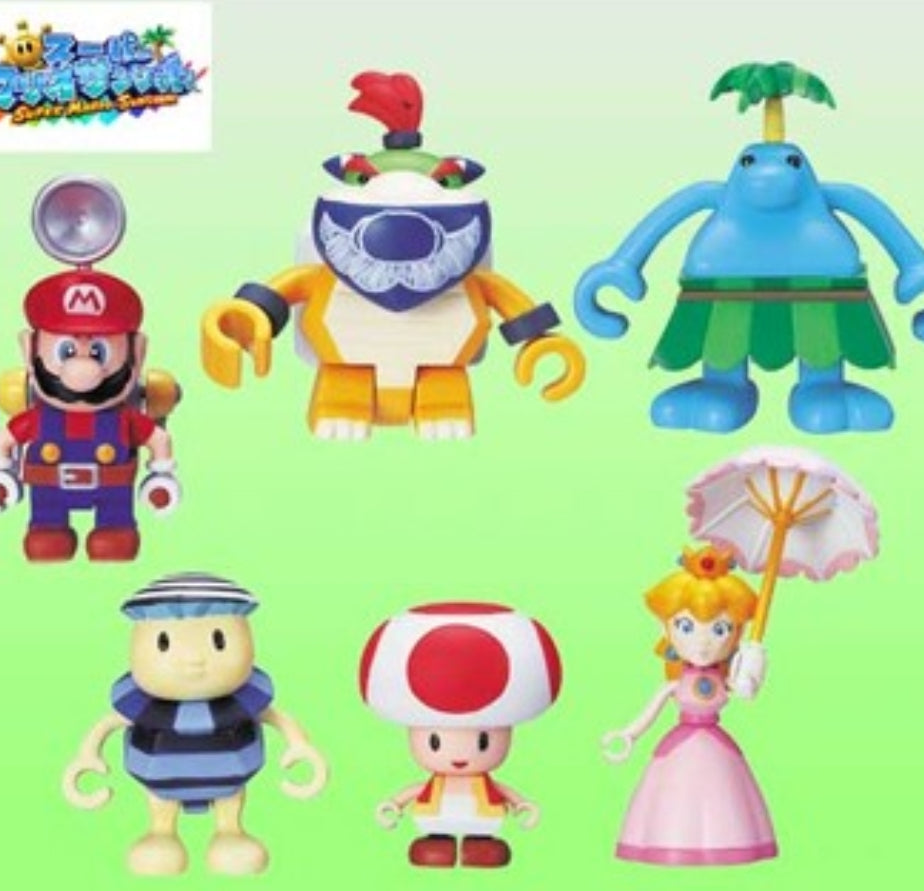 Yujin Nintendo Super Mario Bros Gashapon Characters Vol 2 6 Figure Set Kubrick Style