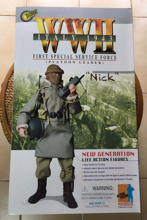 Dragon 1/6 12" WWII Italy 1943 First Special Service Force Nick Action Figure