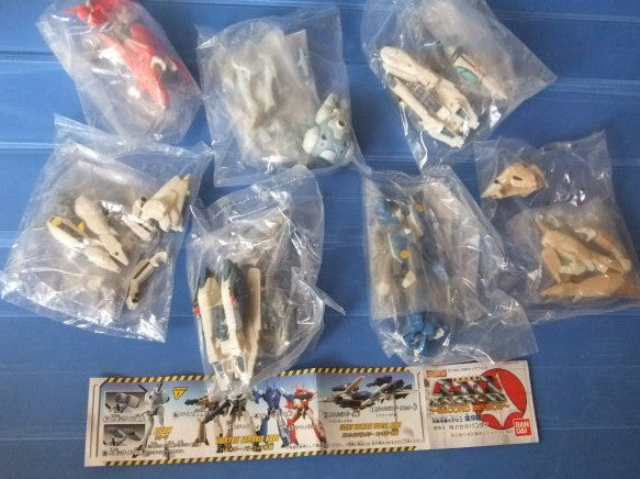 Bandai Robotech Macross Gashapon Second Mission 7 Trading Collection Figure Set