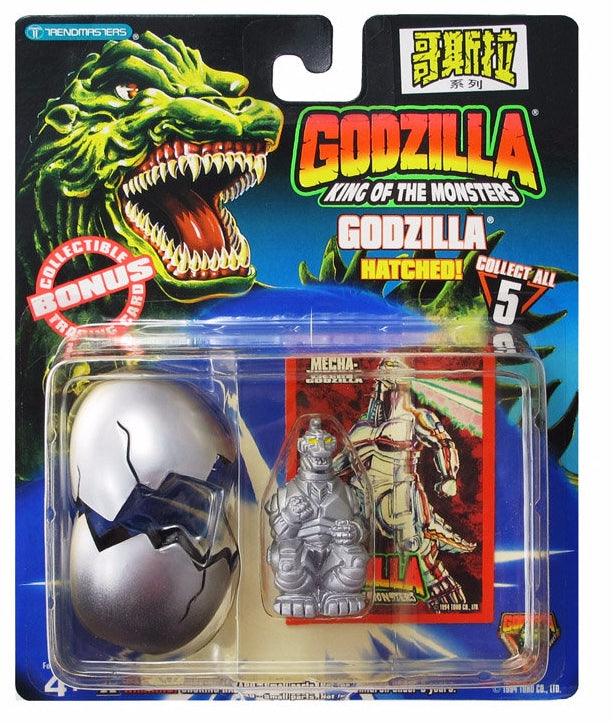 Trendmasters 1994 Godzilla King Of The Monsters Mecha Godzilla 1.5" Mini Figure w/ Bonus Trading Card