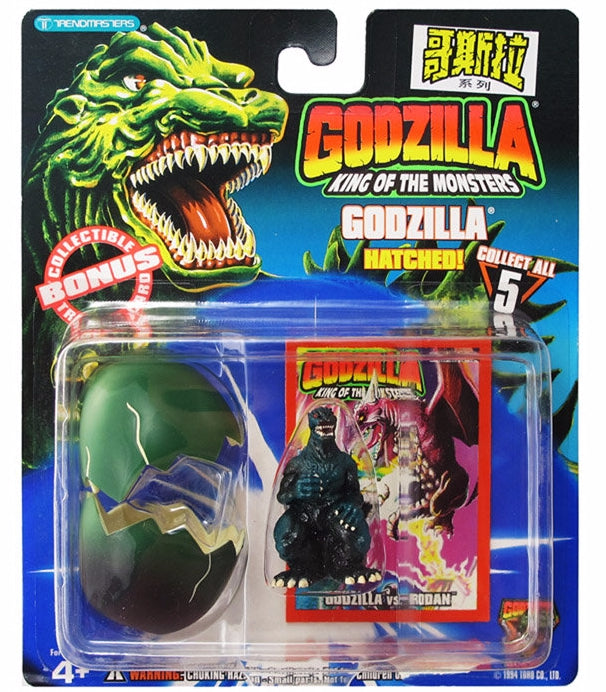 Trendmasters 1994 Godzilla King Of The Monsters Monster Vs Rodan 1.5" Mini Figure w/ Bonus Trading Card