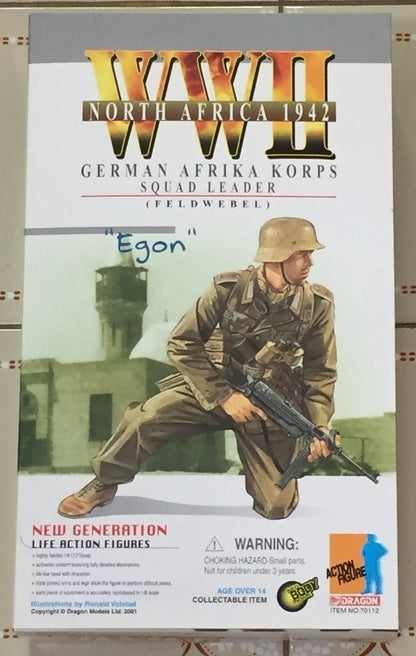 Dragon 1/6 12" New Generation WWII North Africa 1942 German Korps Squad Leader Feldwebel Egon Action Figure