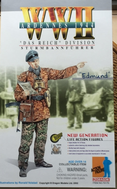 Dragon 1/6 12" New Generation WWII Ardennes 1944 Das Reich Division Sturmbannfuhrer Edmund Action Figure