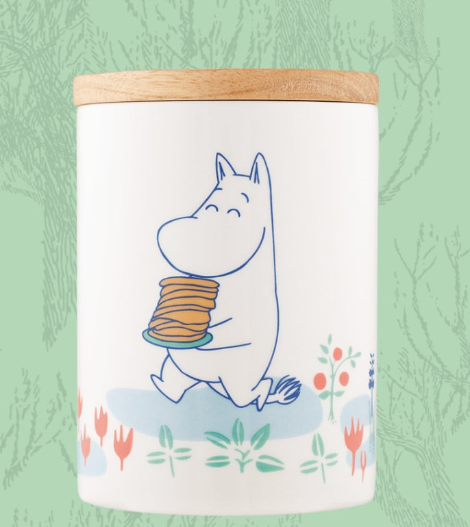 The Story of Moomin Valley Taiwan Family Mart Limited 5.5" Pottery Storage Jar Can