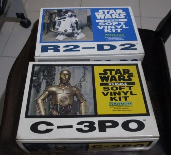 Kaiyodo 1/6 Star Wars Soft Vinyl Kit R2-D2 & C-3PO Model Kit Figure Set