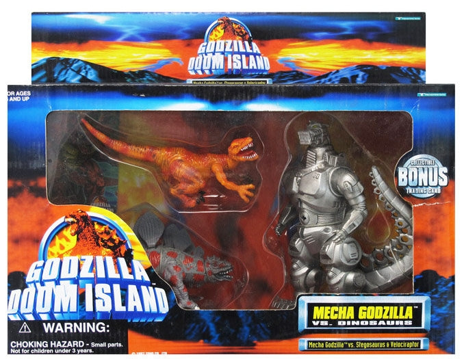 Trendmasters 1997 Godzilla Doom Island Mecha Godzilla vs Dinosaurs Fig ...