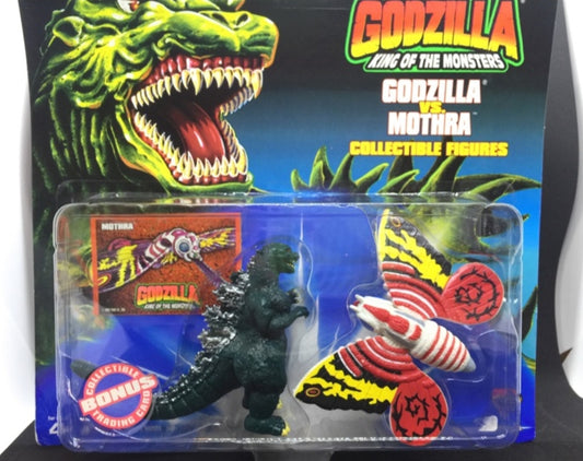 Trendmasters Godzilla King Of The Monsters vs Mothra Mini Figure w/ Bonus Trading Card