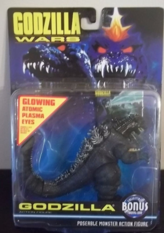 Trendmasters 1995 Godzilla Wars Godzilla Glowing Atomic Plasma Eyes 5" Poseable Monster Action Figure