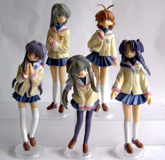 Millennium DGP Digital Gals Gashapon Clannad 5 Figure Set Used