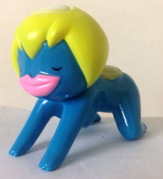 Sunguts Suiko Eyes Closed Kneeling Blue 2.5" Vinyl Figure Used