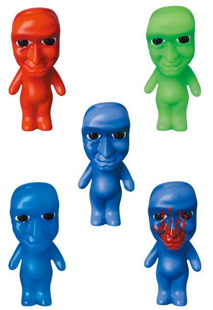 Medicom Toy VAG Vinyl Artist Gacha Gashapon Series 4 Noprops Ao Oni 5 2" Figure Set