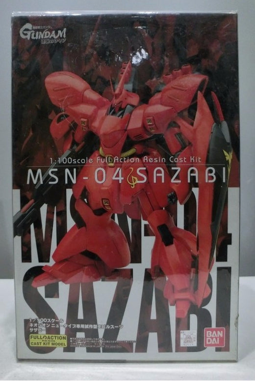 Bandai 1/100 Mobile Suit Gundam MSN-04 Sazabi Full Action Cold Cast Model Kit Figure