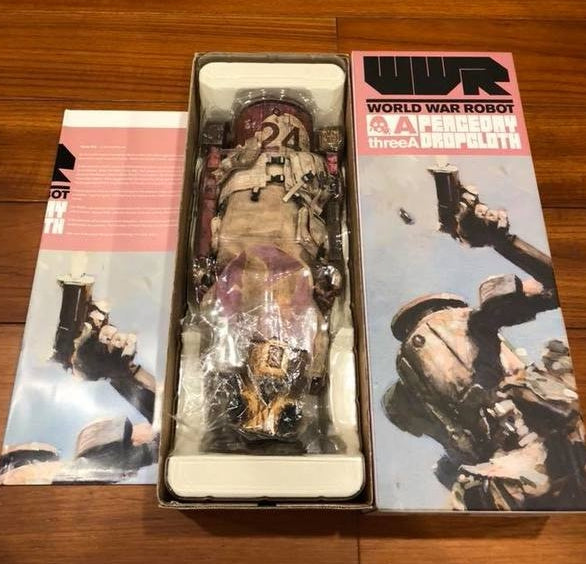 ThreeA 3A Toys 2012 Ashley Wood WWRp Heavy Bramble MK3 African Def Ver 7" Vinyl Figure Used