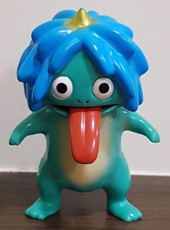 Sunguts Uraname Green Body Blue Hair Ver 4" Vinyl Figure Used