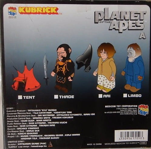 Medicom Toy Kubrick 100% Planet Of The Apes Set A Figure