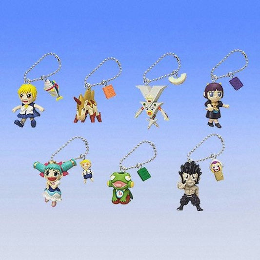 Bandai Konjiki No Gash Bell Zatch Gashapon Part 4 Key Chain Holder Strap Mascot 7 Figure Set - Lavits Figure
