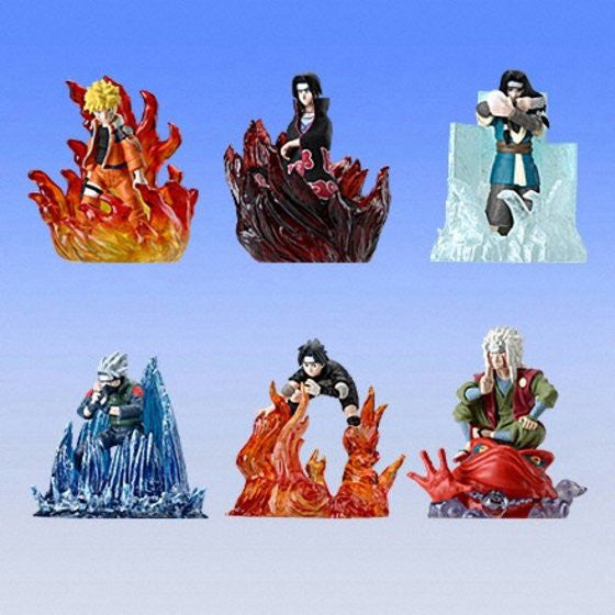 Bandai Naruto Gashapon Real Collection Part 4 6 Trading Figure Set - Lavits Figure
