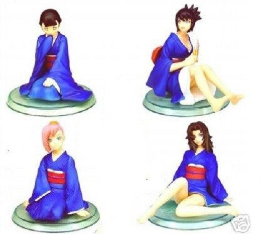 Megahouse Premium Heroines Naruto Kimono 5+5 10 Trading Collection Figure Set - Lavits Figure
 - 2