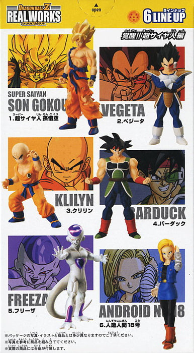 Bandai Dragon Ball Z DBZ Real Works Super Saiyan Edition 6 Trading Collection Figure Set