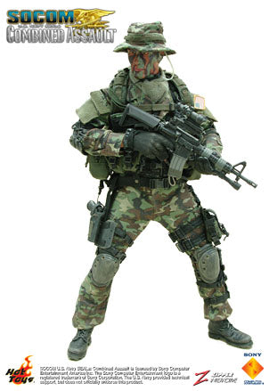 Hot Toys 1/6 12" U.S. Navy Seals Socom Combined Assault Action Figure