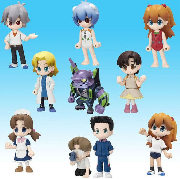 Bandai Neon Genesis Evangelion Petit EVA Gurashi Vol 2 10 Mini Trading Figure Set - Lavits Figure
