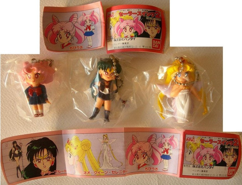 Bandai Pretty Soldier Sailor Moon R Gashapon Capsule Part 2 Special 3 Mini Figure Set - Lavits Figure
