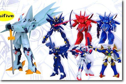 Unifive Super Robot War Original Collection Figure Part 2 7 Trading Figure Set - Lavits Figure
 - 2