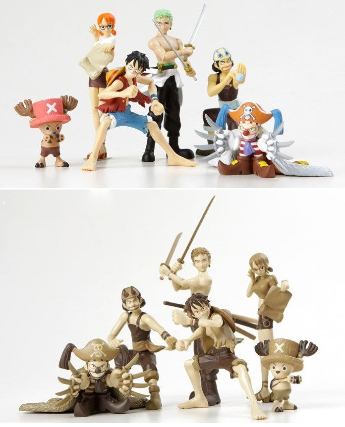 Bandai 2005 One Piece From TV Animation 5+5 10 Motion Action Figure Set - Lavits Figure
