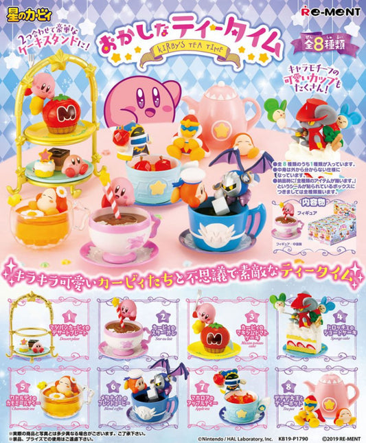 Re-ment Kirby's Dream Land Miniature Kirby Tea Time Sealed Box 8 Random Trading Figure Set