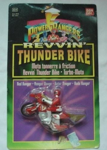 Bandai Mighty Morphin Power Rangers Revvin' Revving Thunder Bike Red Action Trading Figure - Lavits Figure
