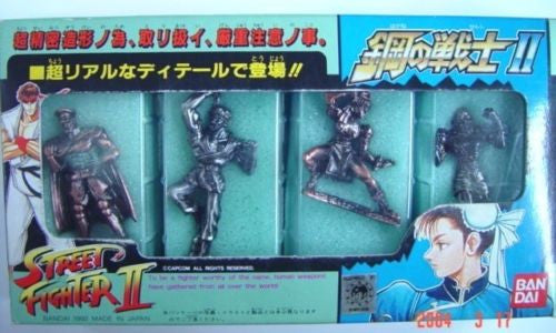 Bandai 1992 Street Fighter Metal Iron Part Vol 2 4 Mini Collection Trading Figure Set - Lavits Figure
