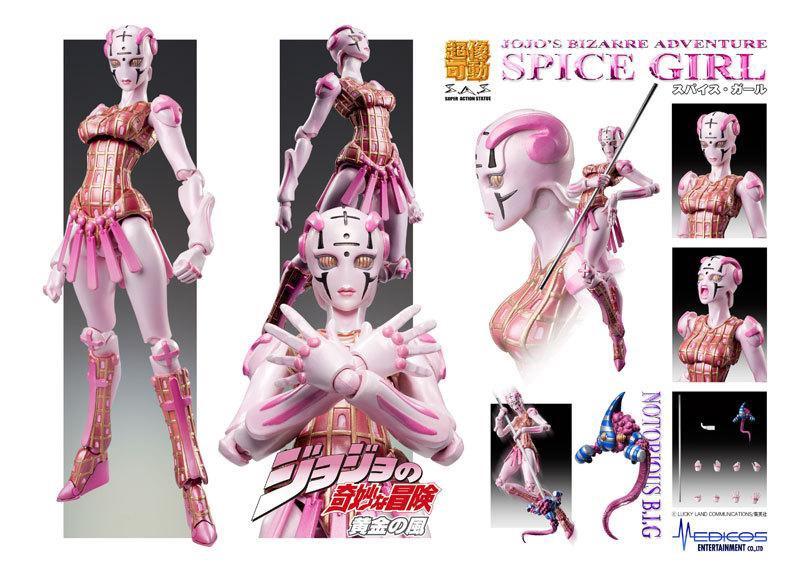Medicos SAS Super Action Statue JoJo's Bizarre Adventure P5 Golden Wind Spice Girl Action Figure