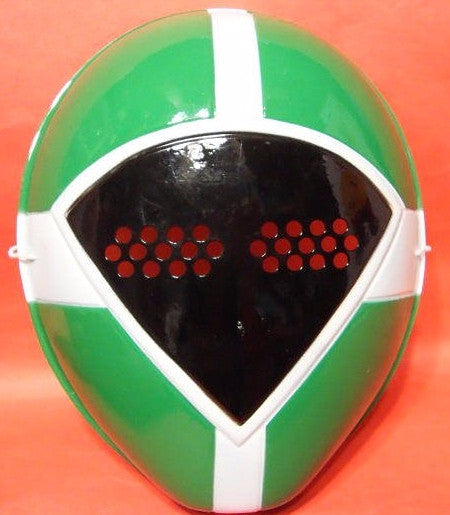 Toei Official 1999 Power Rangers Lightspeed Rescue Gogo V Five Go Green Fighter Plastic Mask Figure Cosplay