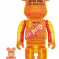 Medicom Toy Be@rbrick 400% + 100% Sex Pistols Orange Ver 11" Vinyl Collection Figure