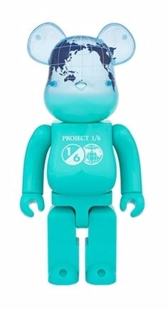 Medicom Toy Be@rbrick 400% Earth Ocean Blue Ver 11" Vinyl Figure