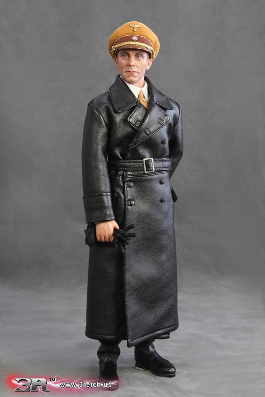 CONSIGNMENT LOOSE ACCESSORIES – 3R 1/6 SCALE WWII GERMAN BLACK DRESS SHOES  (PAIR) MADE FOR 12″ FIGURES FROM JOSEPH GOEBBELS BOX, MINISTER OF  PROPAGANDA, GM613 - Battle Zone Hobbies