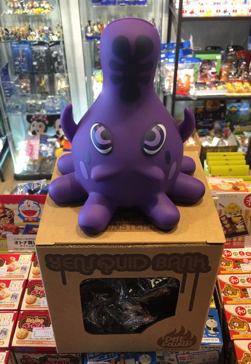 Playbeast Pete Fowler 2003 of Monsterism Island Yen Squid Bank Purple Ver 5" Vinyl Figure Used