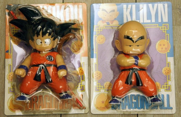 Banpresto Dragon Ball Collection Soft Vinyl 2 Son Gokou Goku & Klilyn Figure Set