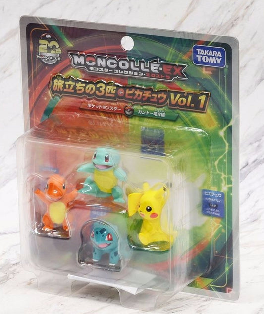 Bandai Pokemon Pocket Monster Moncolle EX Vol 1 4 Figure Set