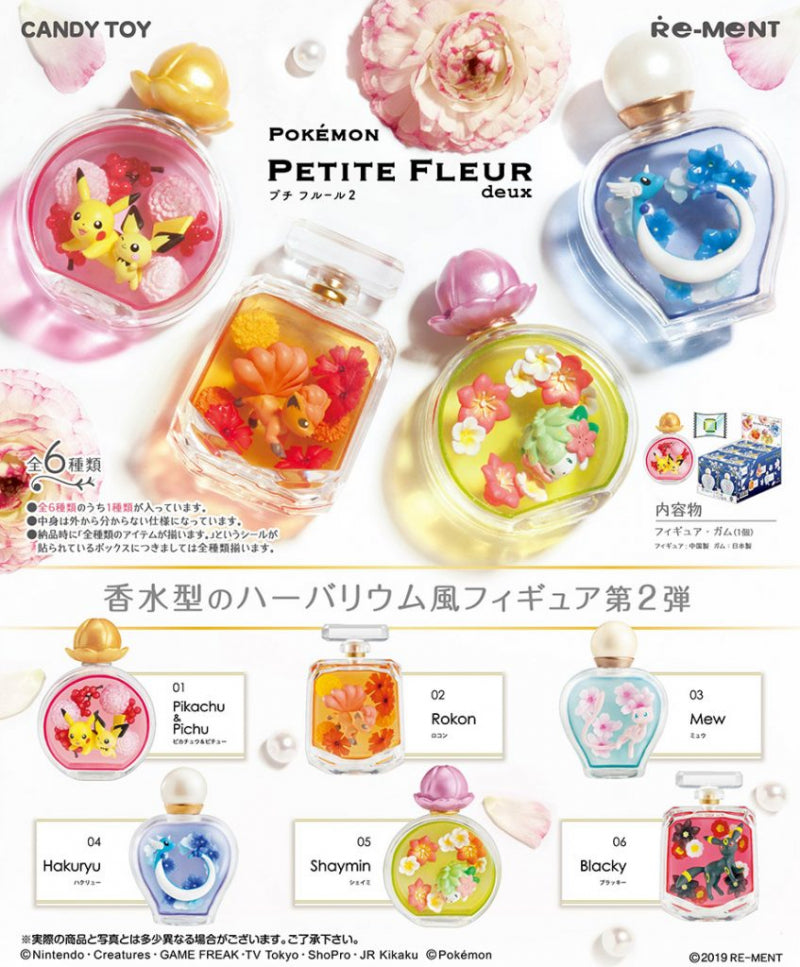 Re-ment Pokemon Pocket Monsters Petite Fleur Deux Part 2 Sealed Box 6 Random Trading Figure Set