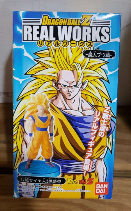 Bandai Dragon Ball Z DBZ Real Works Majin Boo Buu Edition Super Saiyan SS Son Gokou Goku 3 Trading Figure