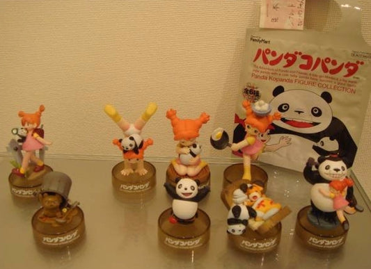 Kaiyodo Japan Family Mart Panda Go Panda 8 Trading Figure Set
