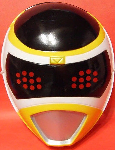 Toei Official 1997 Power Rangers In Space Megaranger Mega Yellow Fighter Plastic Mask Figure Cosplay