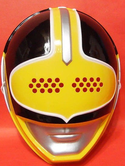 Toei Official Power Rangers Time Force Timeranger Yellow Fighter Plastic Mask Figure Cosplay