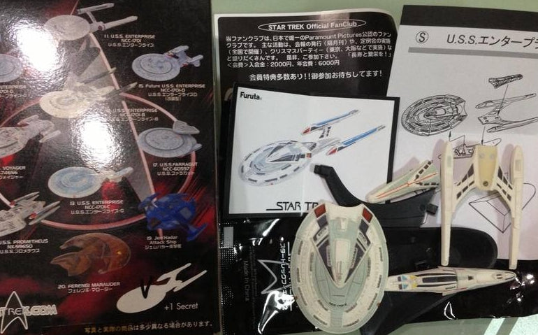 Furuta 2003 Star Trek Federation Ships & Alien Ships Collection 10+1 Secret 11 Figure Set