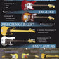 F-toys 1/8 Fender Guitar Collection Part 2 12 Trading Figure Set