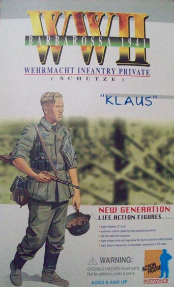 Dragon 1/6 12" WWII Barbarossa 1941 Wehrmacht Infantry Private Klaus Figure