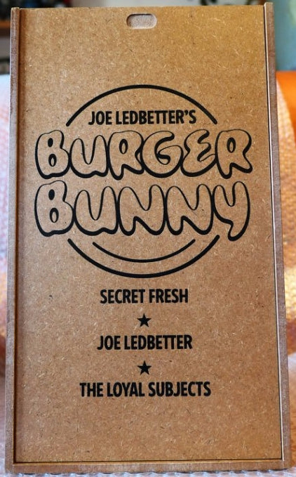 The Loyal Subjects 2012 Joe Ledbetter Burger Bunny 10"  Wood Figure